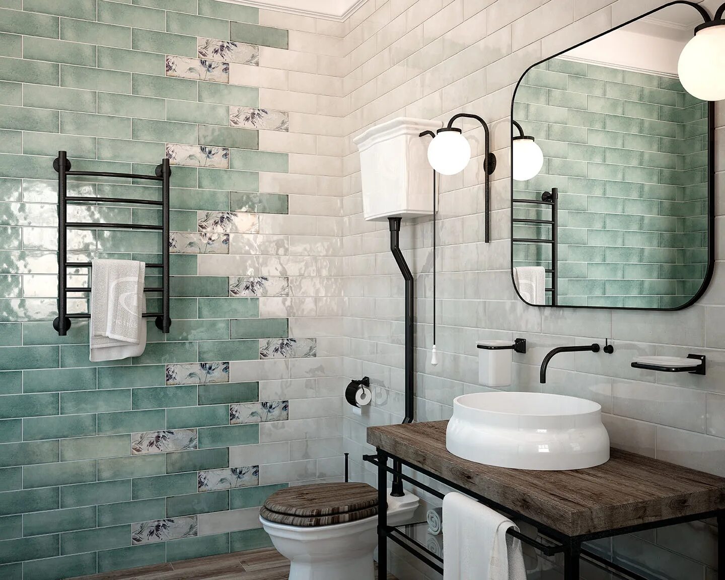 Плитка декор на стену в ванной Керамогранит и плитка Gracia Ceramica Antonetti - купить в Москве с доставкой по