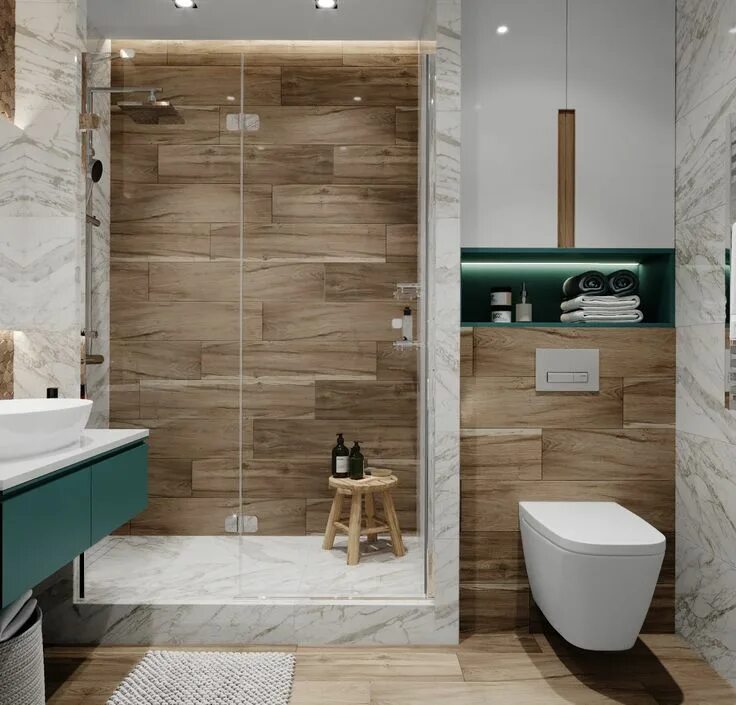 Плитка дерево интерьере ванной Pin on pomysł na mieszkanie Bathroom minimal design, Small bathroom interior, Ma