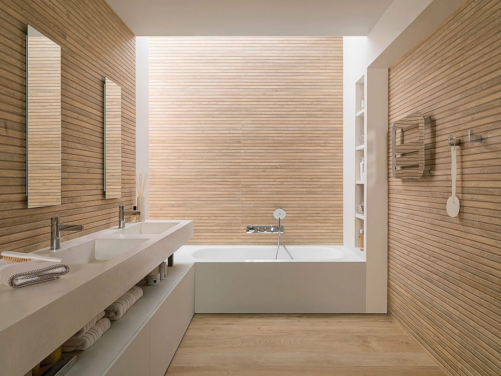 Плитка дерево ванной фото Коллекция Porcelanosa Lexington - интернет-магазин Отделкино City
