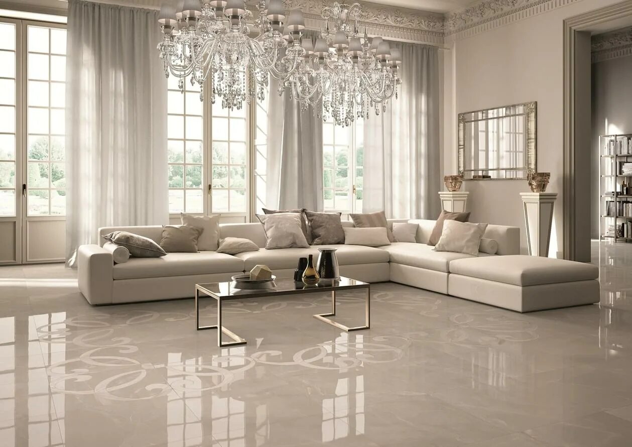 Плитка для гостиной на пол фото ABK Grace Decoro Intarsio Pulpis 60x60 плитка купить в Санкт-Петербурге