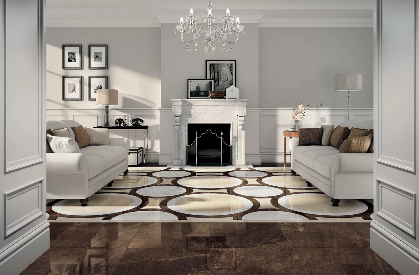 Плитка для гостиной на пол фото Плитка Jewels mirage 60x60 см. (Италия) - купить от 4200 руб. в Москве
