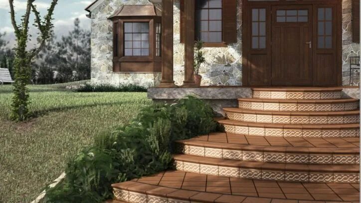 Плитка для крыльца фото Sierragres Ferro http://keramida.com.ua/clinker/spain/2306-sierragres-ferro Clin