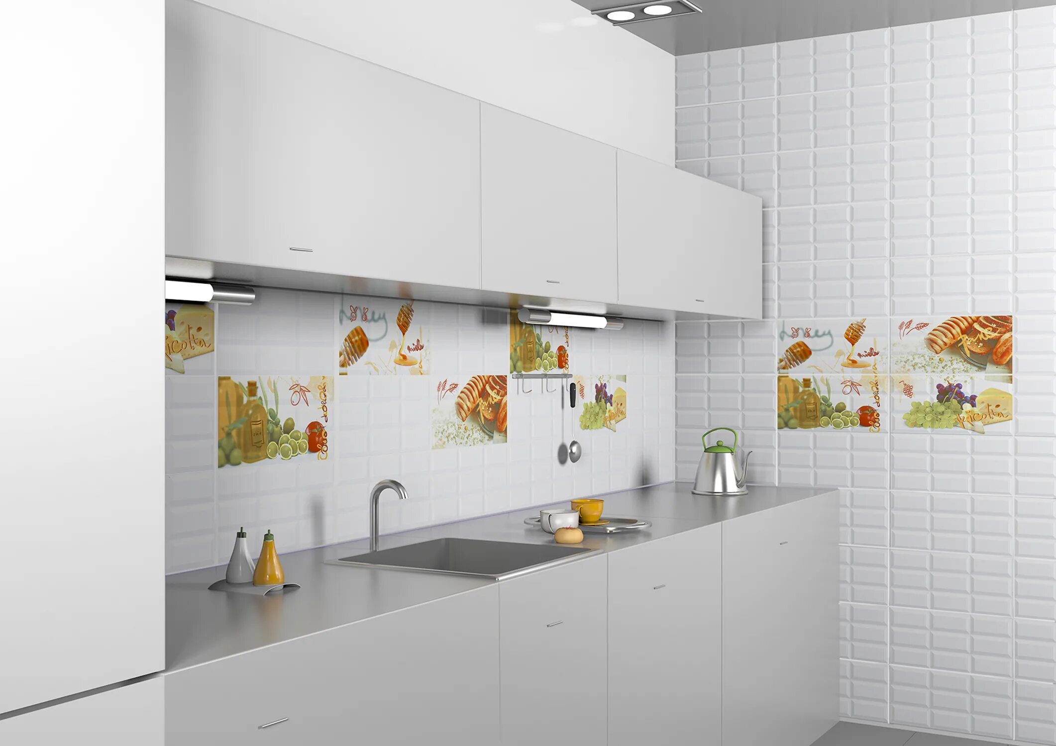 Плитка для кухни каталог фото Панно Azori VOGUE Citrus 2 (2 шт) - 40,5*40,2 1с, 583012024 купить в Симферополе