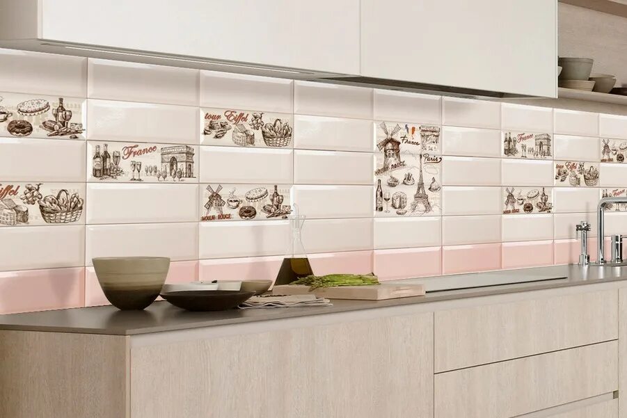 Плитка для кухни каталог фото Коллекция Absolut Paris 10x30 - купить в интернет-магазине