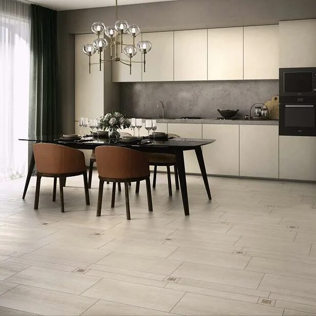 Плитка для кухни на пол керамогранит фото Коллекция Kerama Marazzi Слим Вуд в магазине KM-STORE