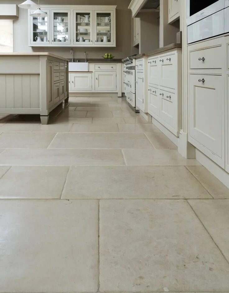 Плитка для кухни пола светлая фото минск Floor tiles - warm white Stone kitchen floor, Kitchen flooring, Beige tile kitch