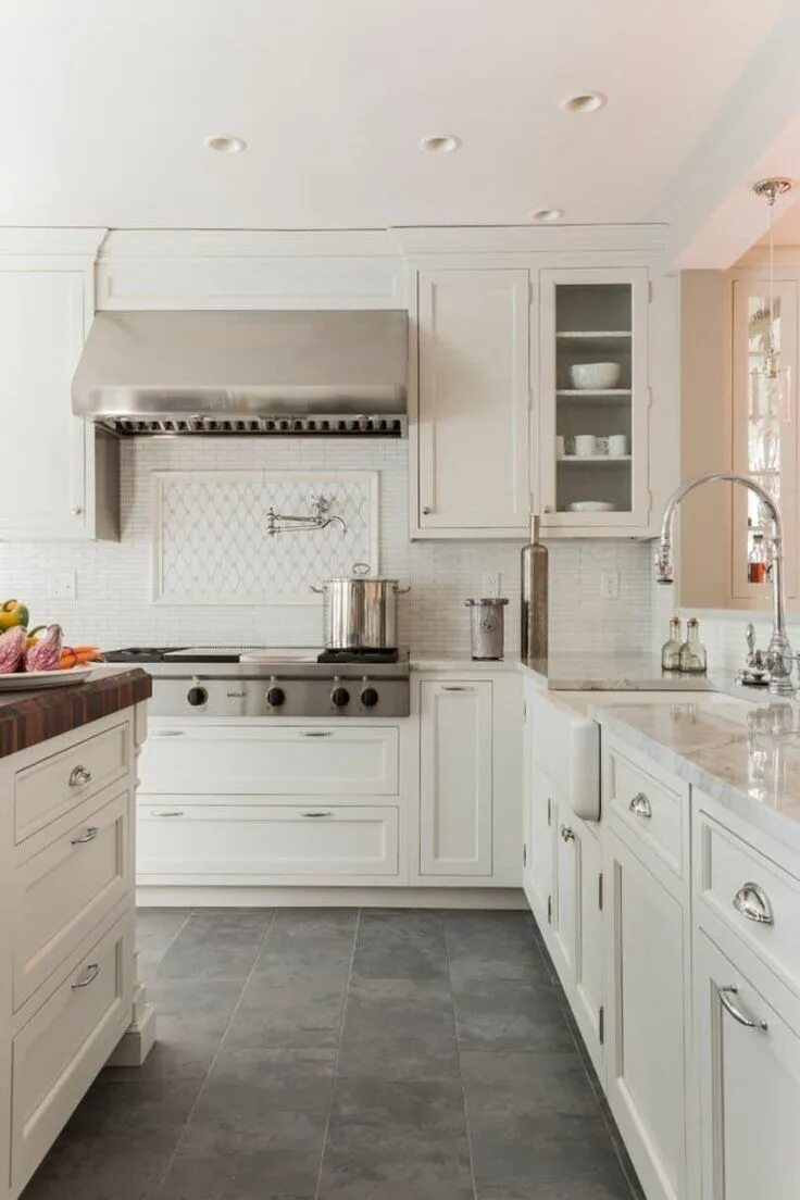 Плитка для светлой кухни фото Cleaning Ways For Slate Flooring Grey kitchen floor, Kitchen flooring, Grey kitc