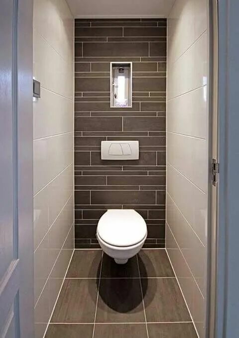 Плитка для туалета маленькой площади фото Toilet Ide kamar mandi, Ide kamar mandi kecil, Toilet