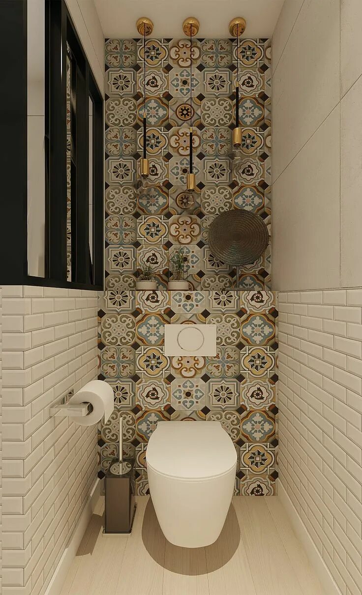 Плитка для туалета маленькой площади фото Projet 3D WC - RHINOV Bathroom remodel designs, Modern bathroom decor, Bathroom 