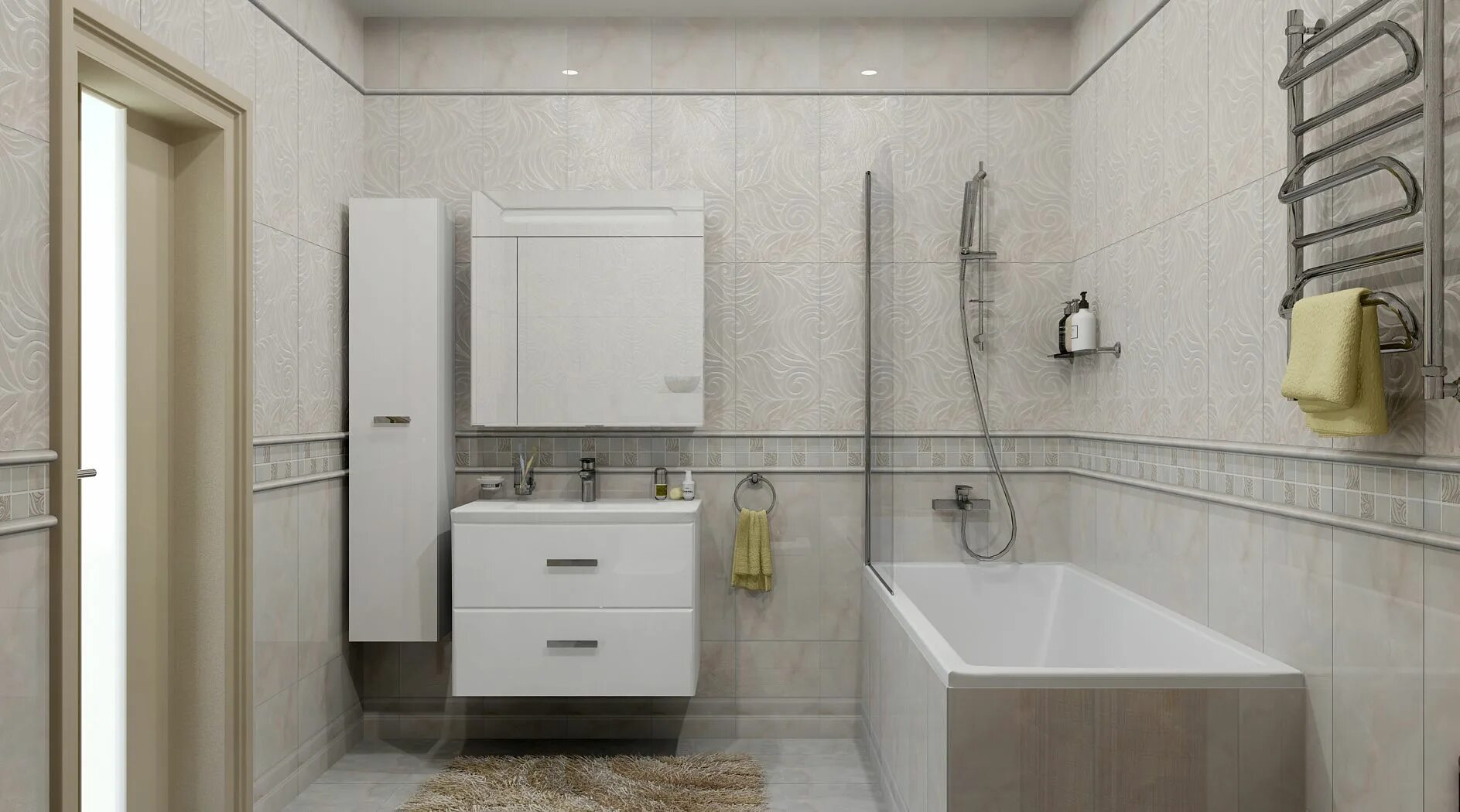 Плитка для ванной фото Коллекция Kerama Marazzi Вирджилиано - интернет-магазин Отделкино City