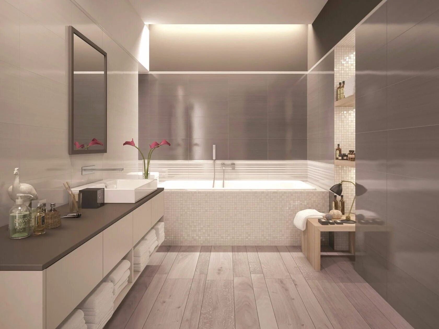 Плитка для ванной фото дизайн Marca Corona: Italian ceramics tiles Archiproducts Bathroom layout, Lighted bath