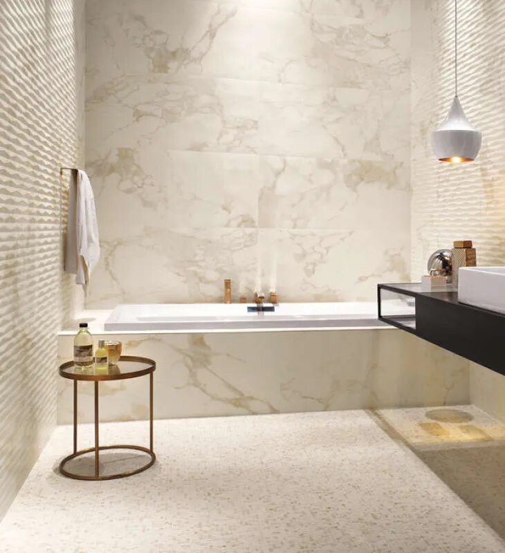 Плитка для ванной керамогранит фото fPQ3 Roma 50 Filo Statuario 50x120 плитка FAP Ceramiche, Италия - купить в интер