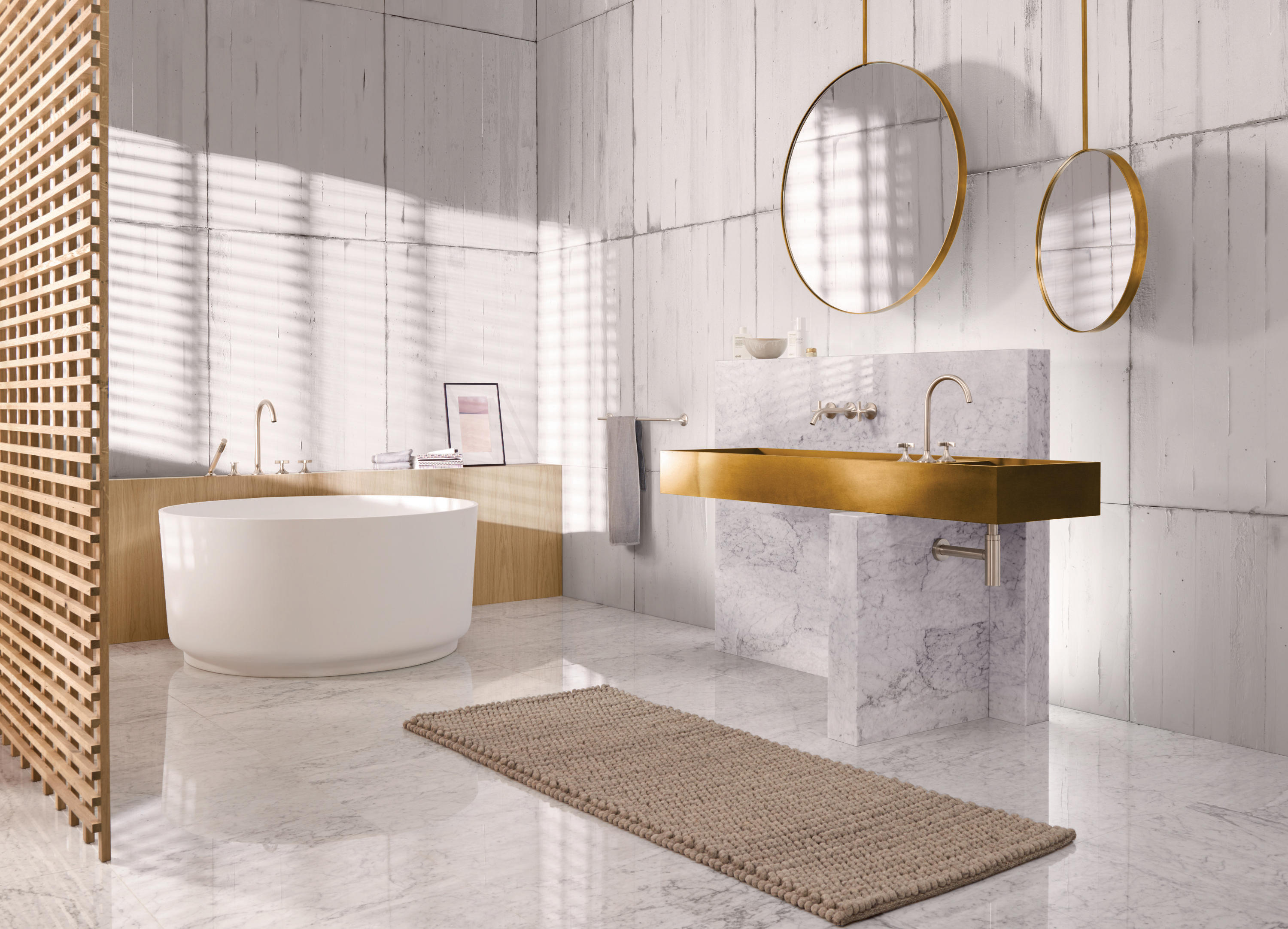 Плитка для ванной комнаты тренды 2024 фото VAIA - Towel bar & designer furniture Architonic