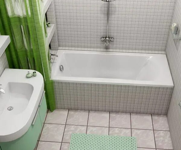 Плитка для ванной маленькой площади фото Купить Ванна акриловая VAYER SAVERO 160х70 недорого