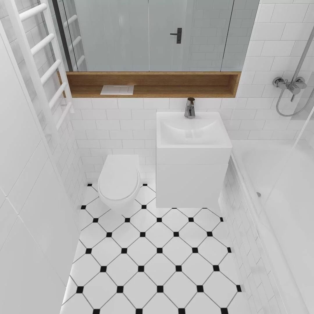 Плитка для ванной маленькой площади фото Desain Kamar Mandi Minimalis Dengan Keramik Lantai Terbaru Tata letak lemari, Id