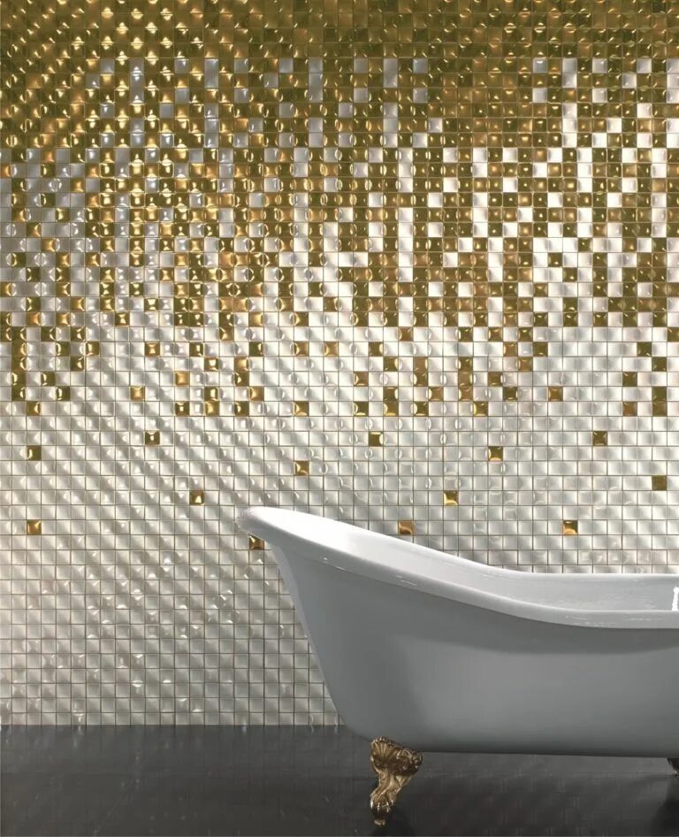 Плитка для ванной мозаика фото Mosaic bathroom: design ideas, types, materials, colors, shapes (photos) Mosaic 