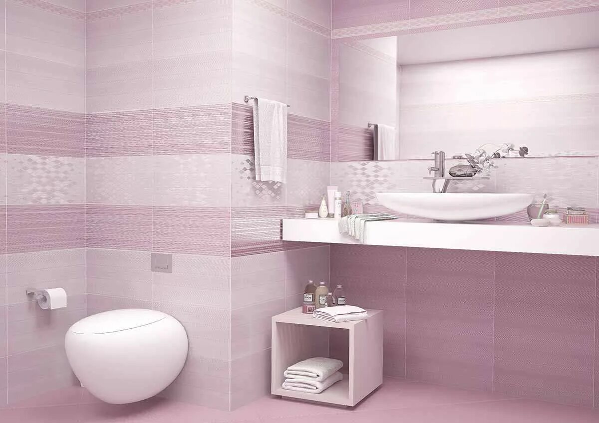 Плитка для ванны в спб фото Плитка настенная Lines Lila WT9LNS02 249*500 купить в ТСК "Фристайл"