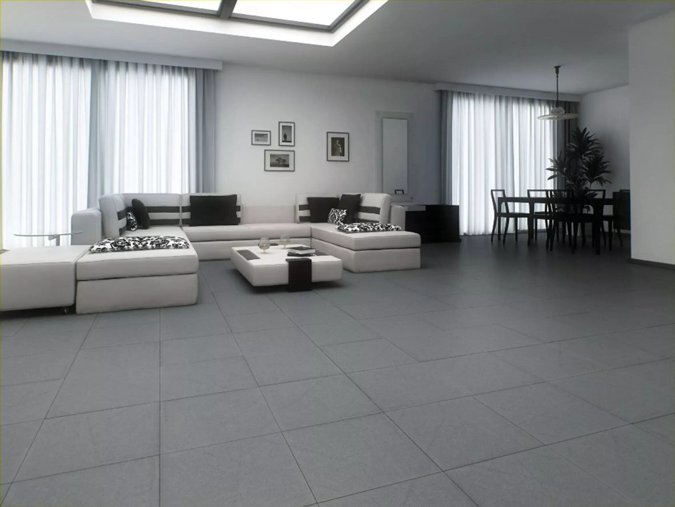 Плитка эдинбург серый в интерьере Коллекция Quartzite от производителя Grasaro - купить плитку в интернет-магазине