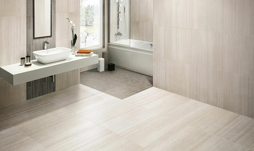 Плитка форум фото Wisps of subtle woven strands float atop the satin-finished contemporary neutral