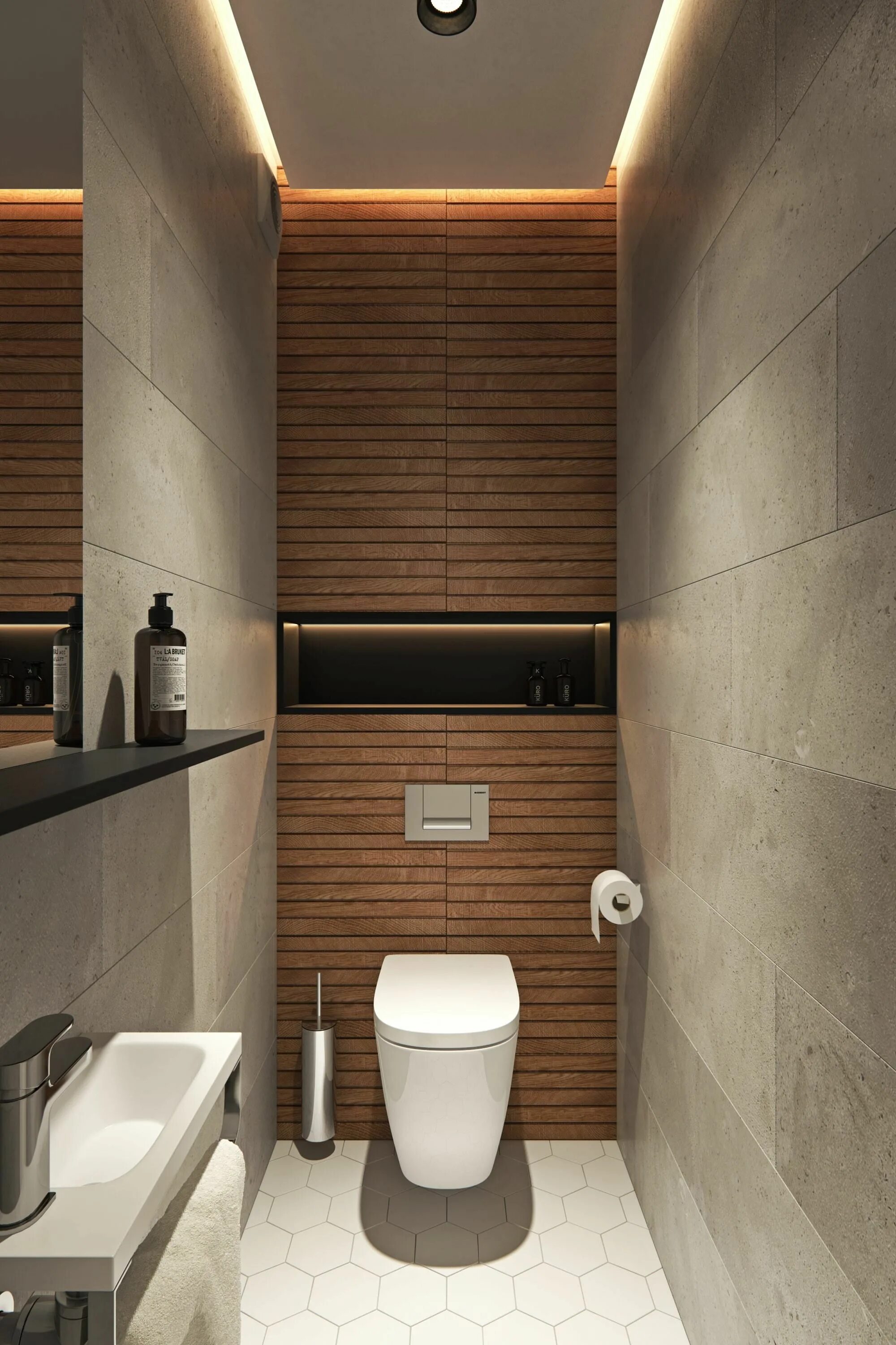 Плитка фото в туалете современном стиле Photo 17 of 22 in Interior Design Project in Contemporary Style by. Decoração ba