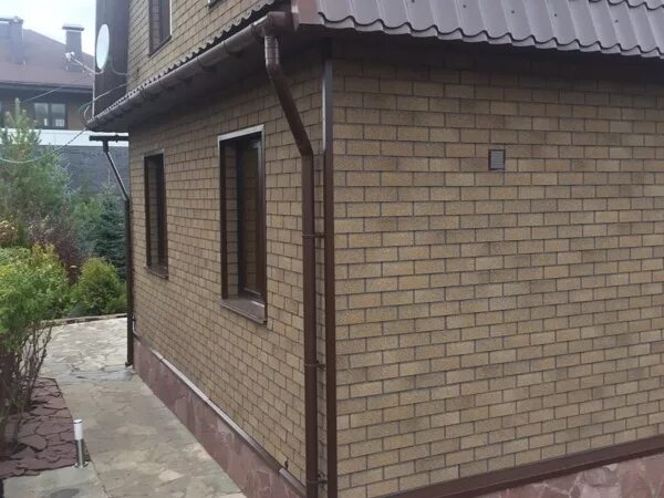 Плитка хауберк технониколь фото Фасадная плитка Технониколь Hauberk Английский кирпич м2/упак купить в Нижнем Но