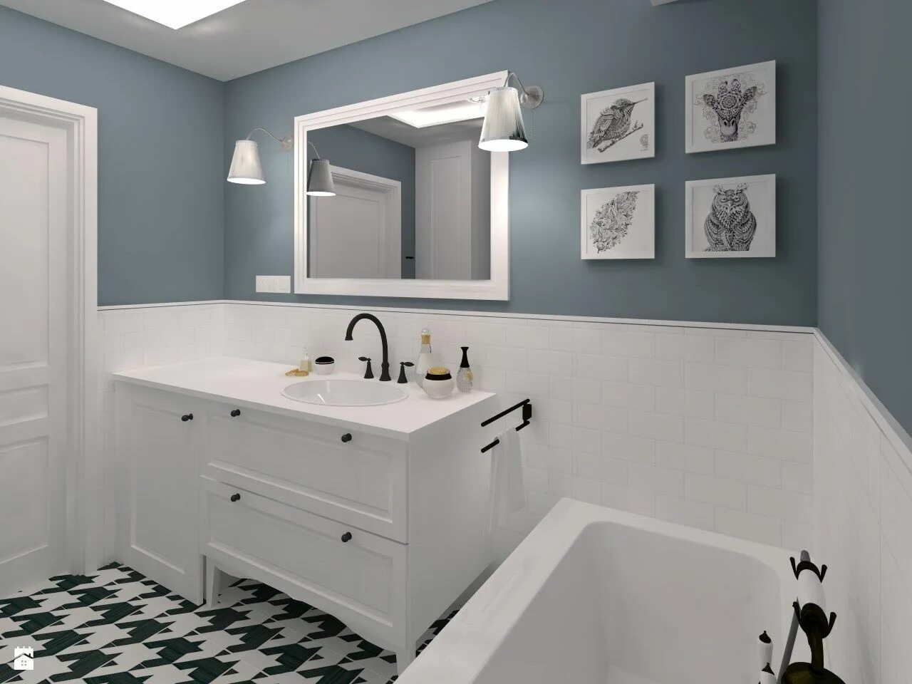 Плитка и краска в ванной фото 50 Fairy Bathroom Decor Check more at https://www.michelenails.com/55-fairy-bath