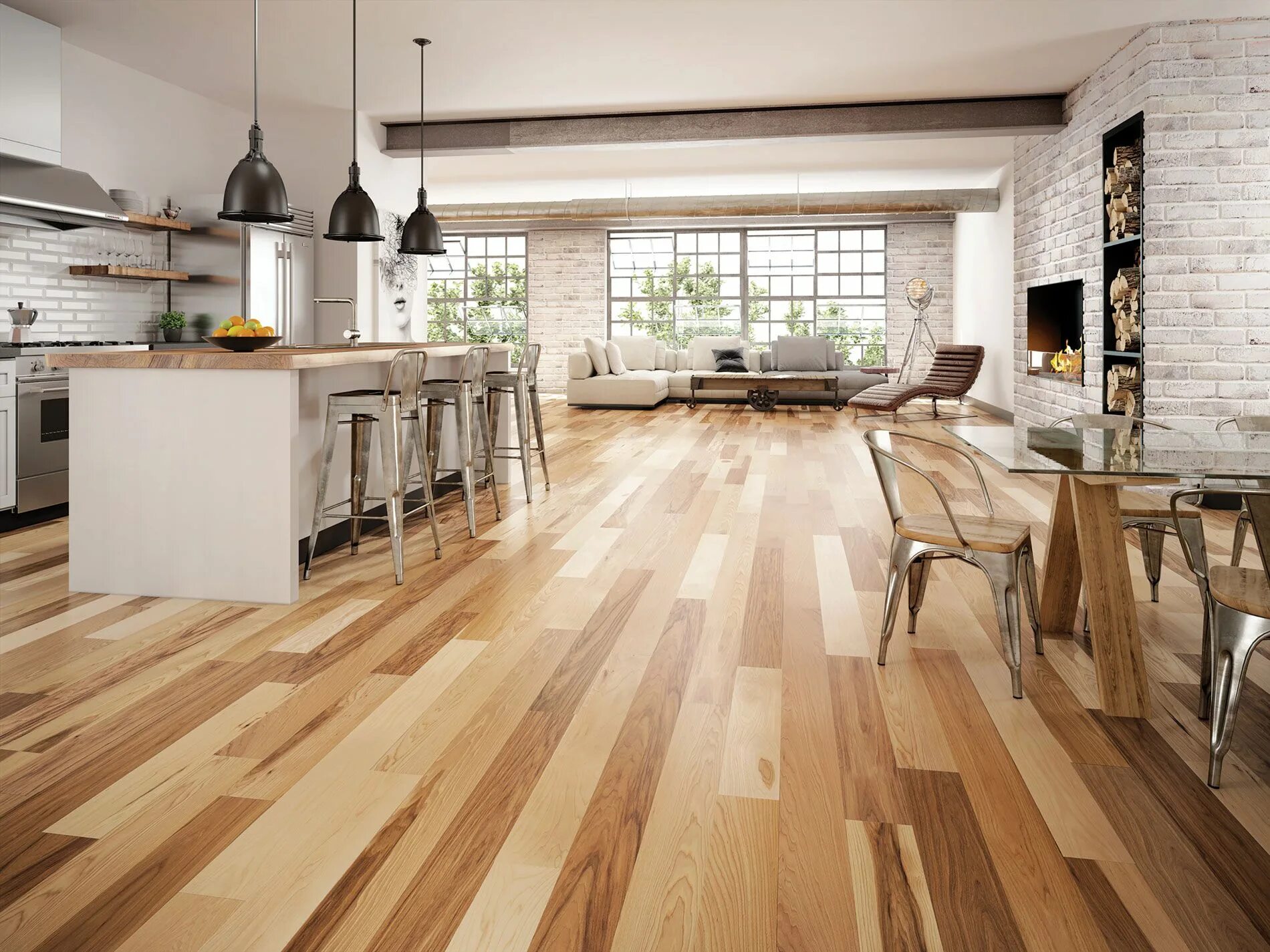 Плитка и ламинат в интерьере фото Image result for light hickory flooring House flooring, Herringbone wood floor, 