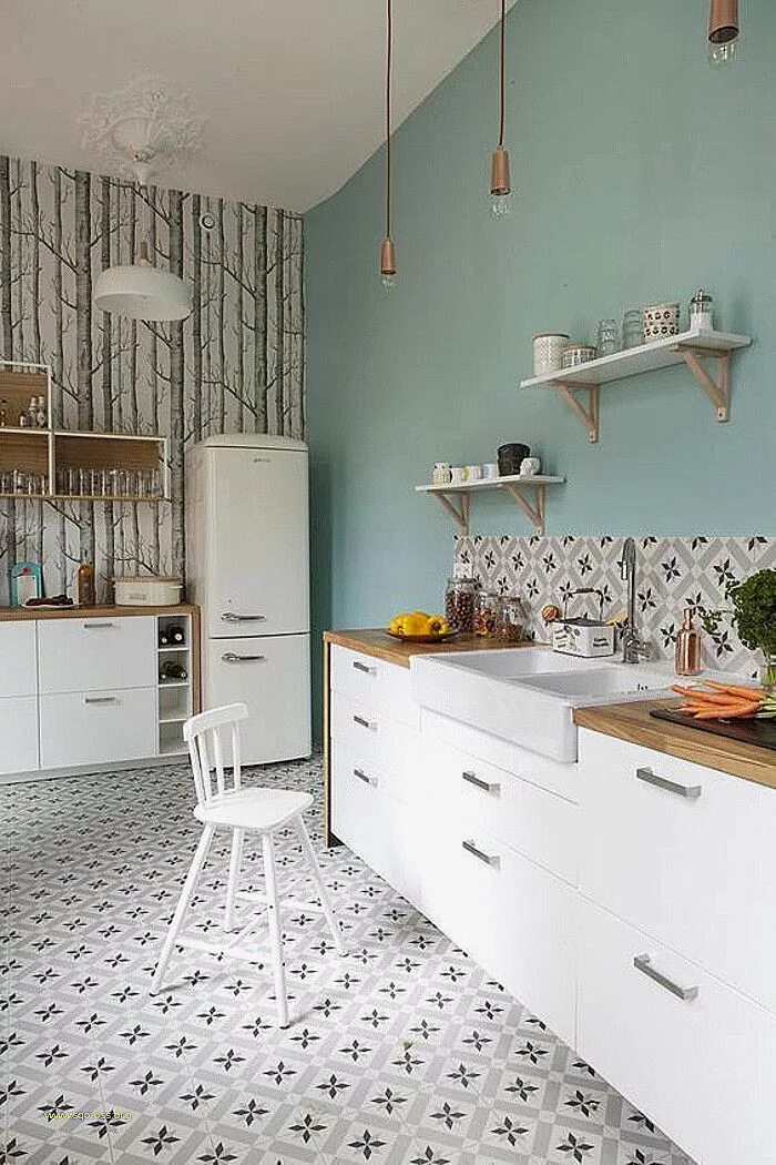 Плитка и обои на кухне фото Épinglé sur Bathroom Intérieur moderne de cuisine, Idée déco cuisine, Carrelage 