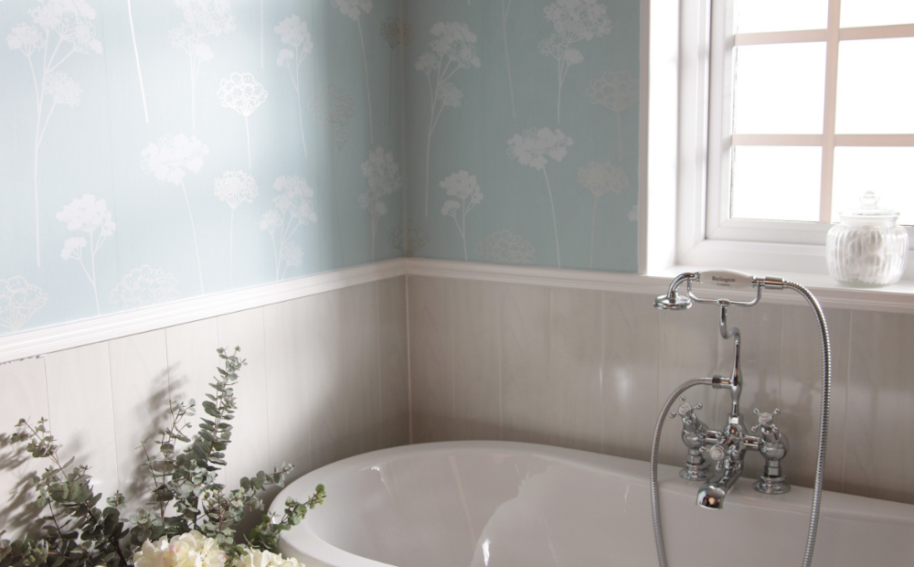 Плитка и панели фото white wood bath panel - Google Search