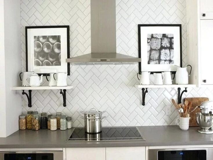 Плитка интерьеры кухни Пин от пользователя Linda Barrett на доске Kitchens Плитка под кирпич в кухне, К