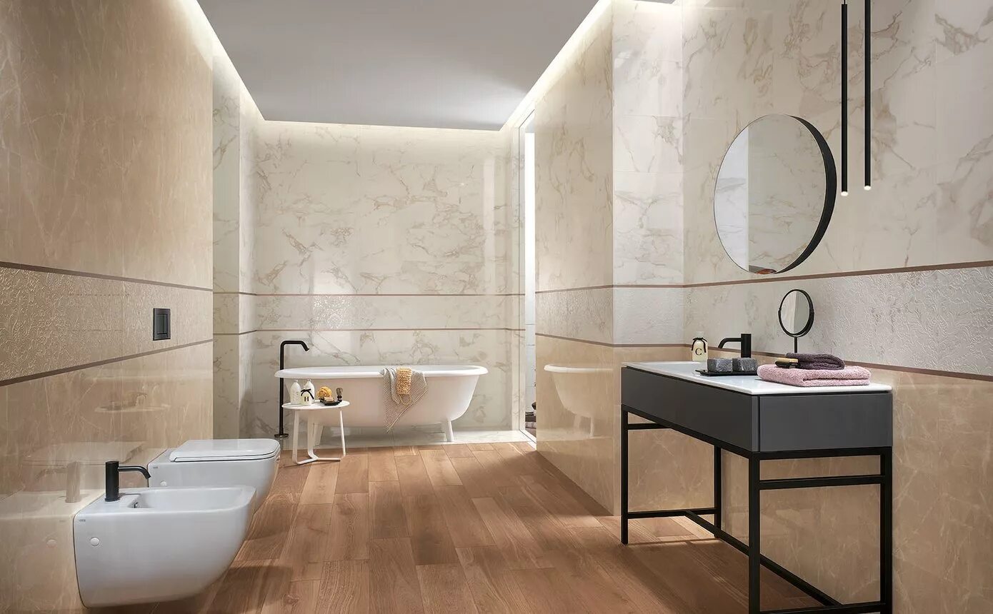 Плитка италия фото fOAP Roma Classic Calacatta Brillante Spigolo RT 1x30.5 плитка FAP Ceramiche, Ит