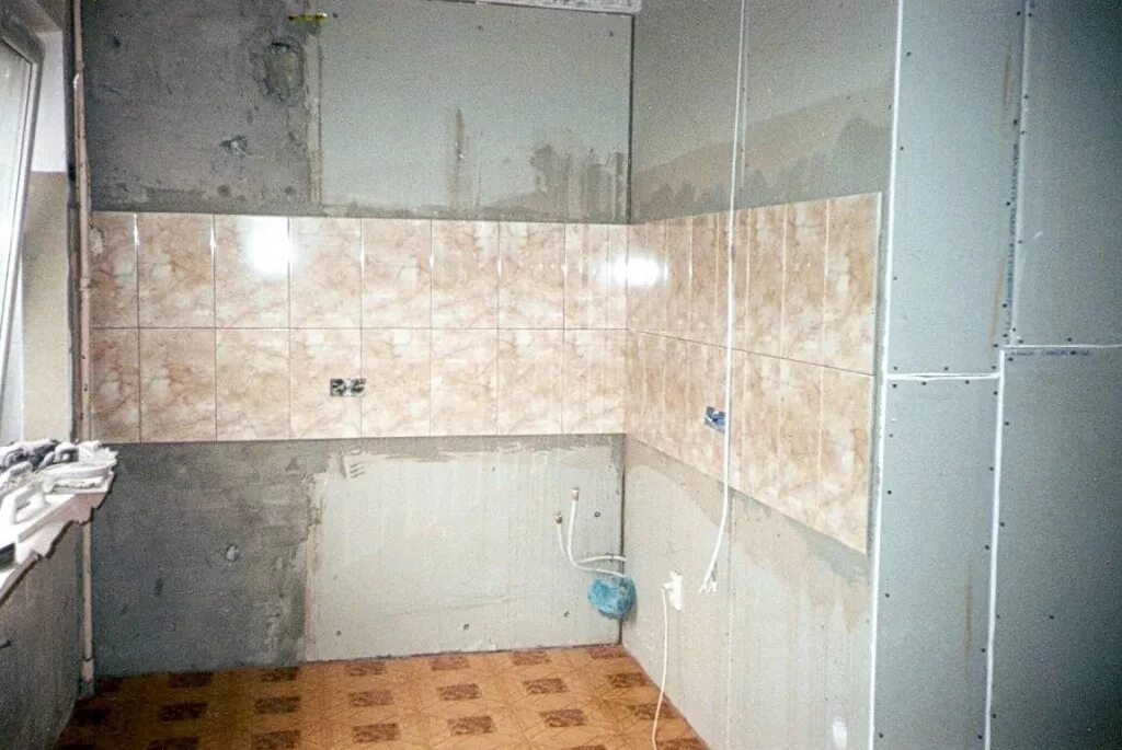 Плитка из гипсокартона фото Укладка плитки на Гипсокартон