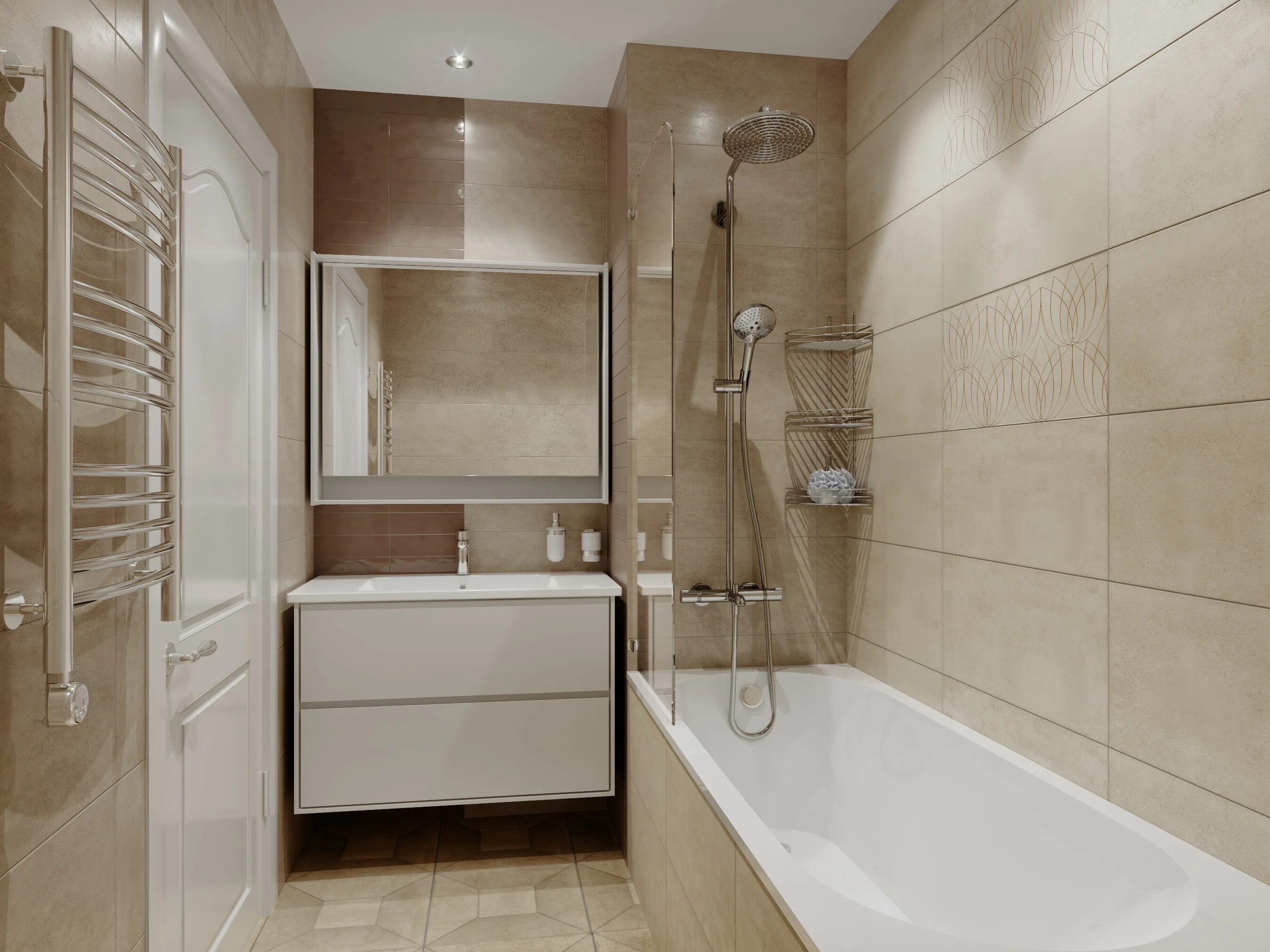 Плитка из леруа мерлен в интерьере ванной Плитка настенная Loft Latte 30х60 см 1.62 м² цвет светло-бежевый - Алматыда төме