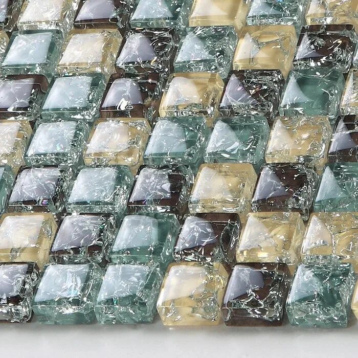 Плитка из стекла фото Square Ice Crackle Glass Mosaic Tiles Kitchen Backsplash Tile Bathroom Shower Fi