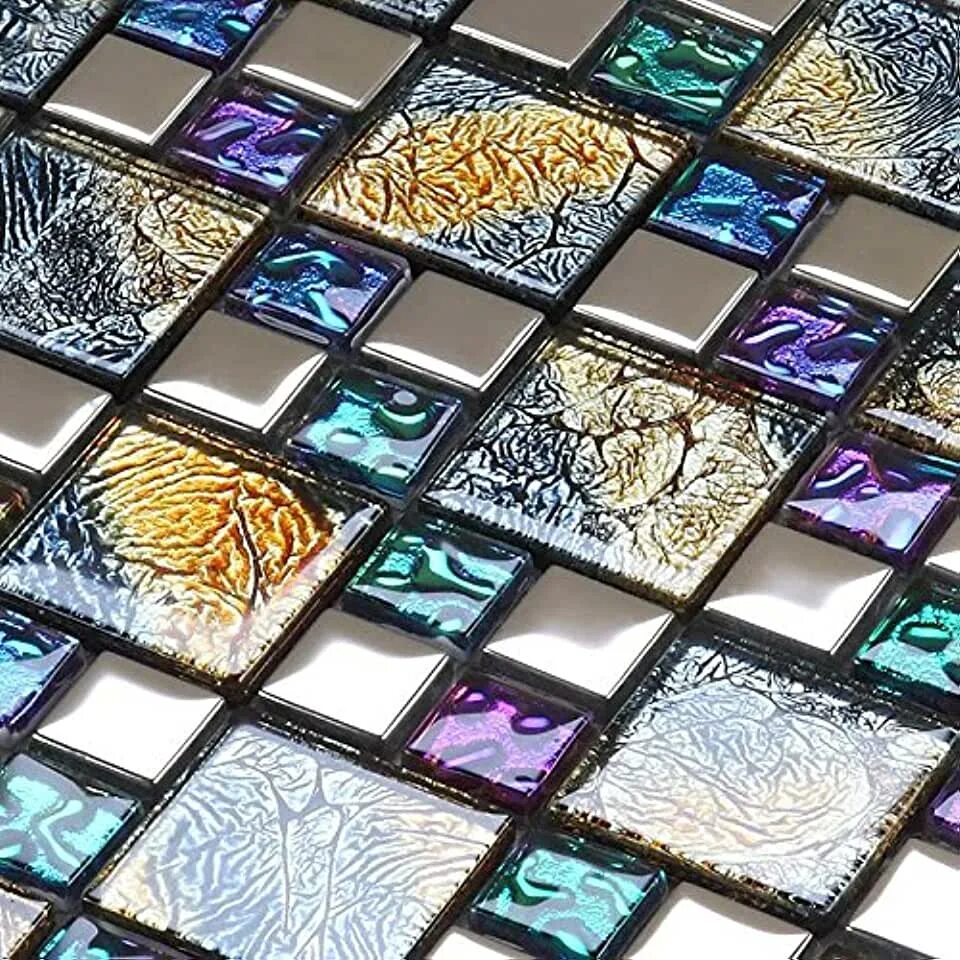 Плитка из стекла фото Amazon.com: Glass Tiles - 9 To 11.9 Inches / Glass Tiles / Construction Tiles: T
