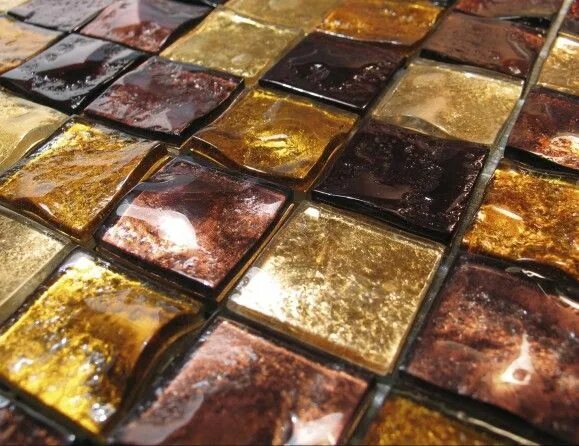 Плитка из стекла фото Fuoco P24251 Cornelian Designer Murano Glass Italian Mosaic Tiles Glass tile, Mo