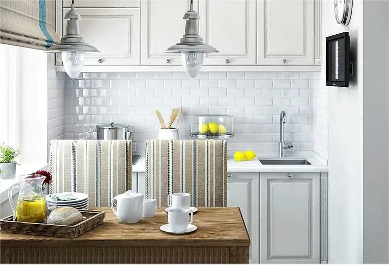 Плитка кабанчик в интерьере кухня фото Плитка "кабанчик" на фартук для кухни (16 фото)