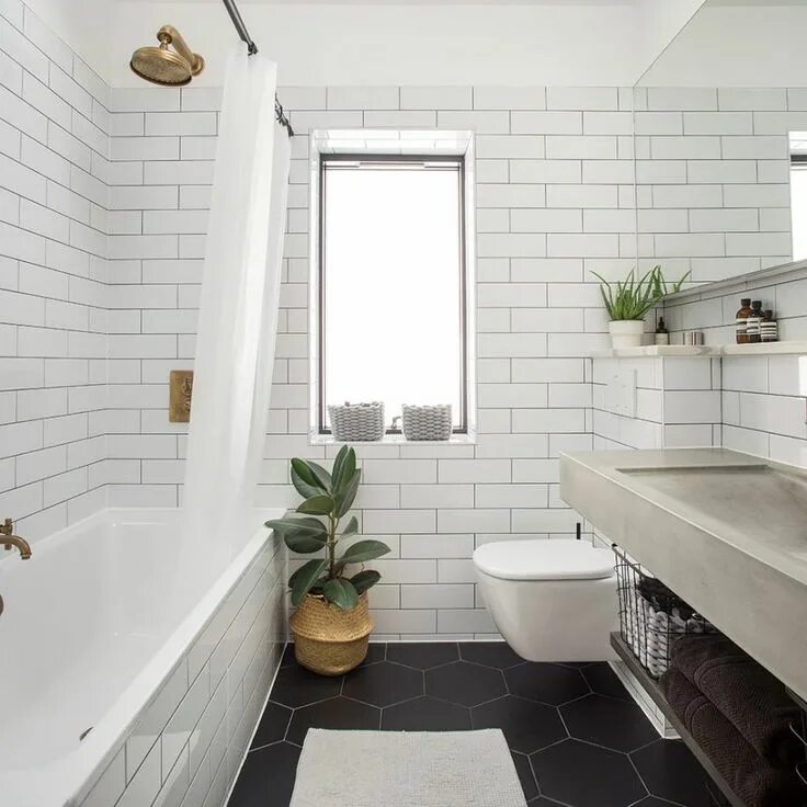 Плитка кабанчик в интерьере ванной Page temporairement indisponible Bathroom trends, Tile bathroom, Metro tiles bat