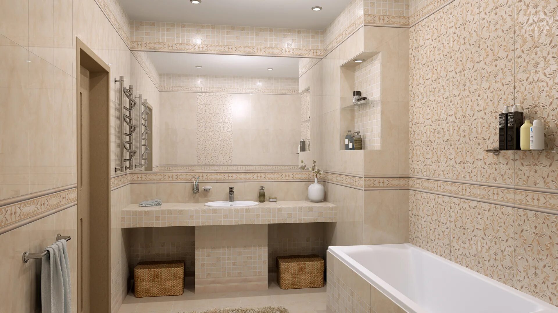 Плитка кафель фото Керамическая плитка Вирджилиано беж / Virgiliano bej от Kerama Marazzi купить в 