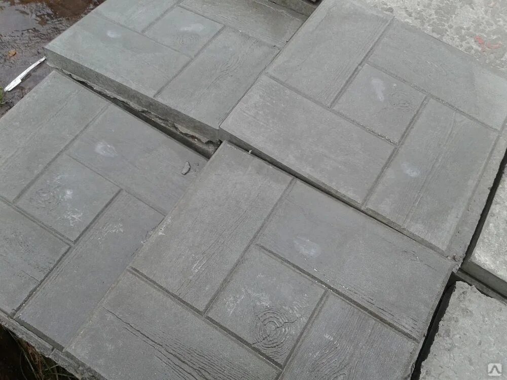 Плитка калифорния 300х300х30 фото Плитка тротуарная "Калифорния доска" серая 300*300*30мм купить за 17 бел. руб/кв