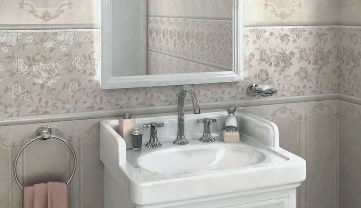 Плитка кантата керама марацци в интерьере ванной Kerama Marazzi Лютеция купить по цене от 838 руб Плитка для ванной Керама Марацц