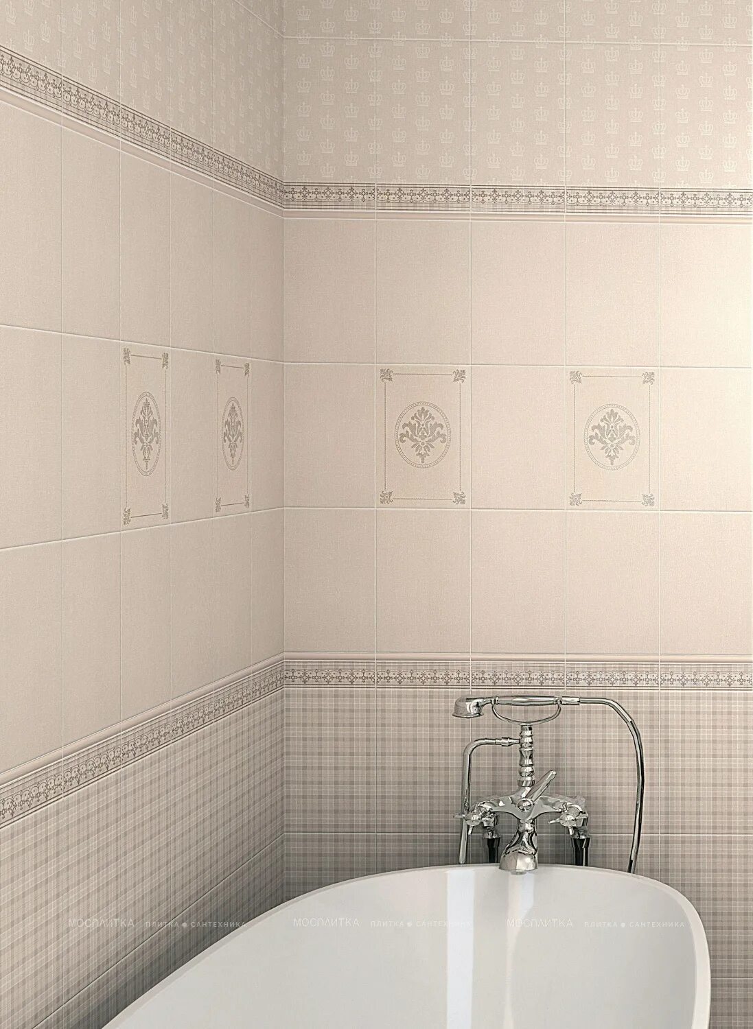 Плитка кантата керама марацци в интерьере ванной Коллекция плитки Kerama Marazzi Традиция купить в Москве, каталог магазина Моспл