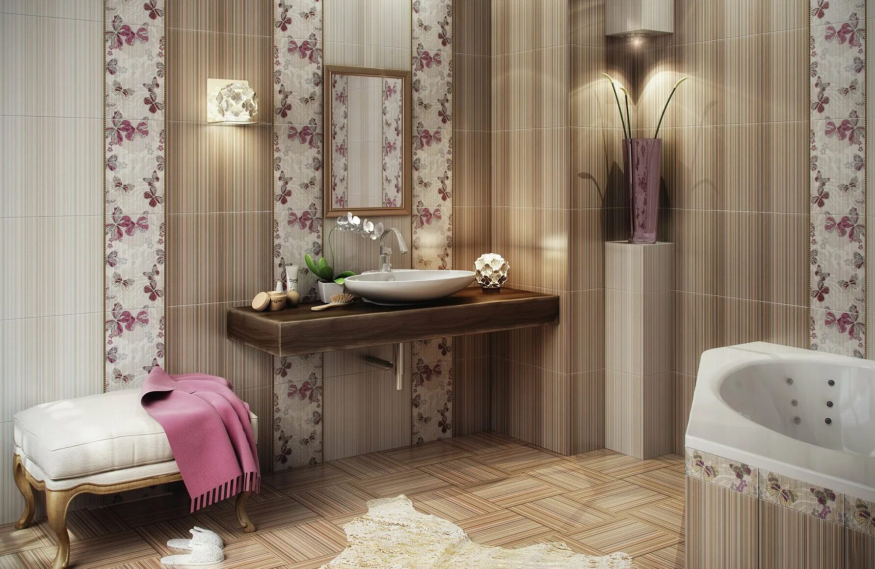 Плитка каталог фото Фридом (Fridom) 25x40, Pieza ROSA Интернет-магазин Плитбург