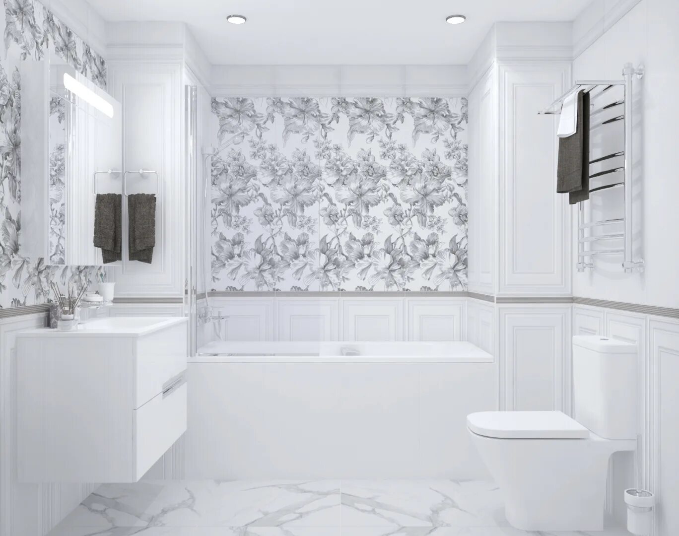Плитка керама фото Дизайн-проект из плитки и керамогранита Kerama Marazzi Монфорте - интернет-магаз