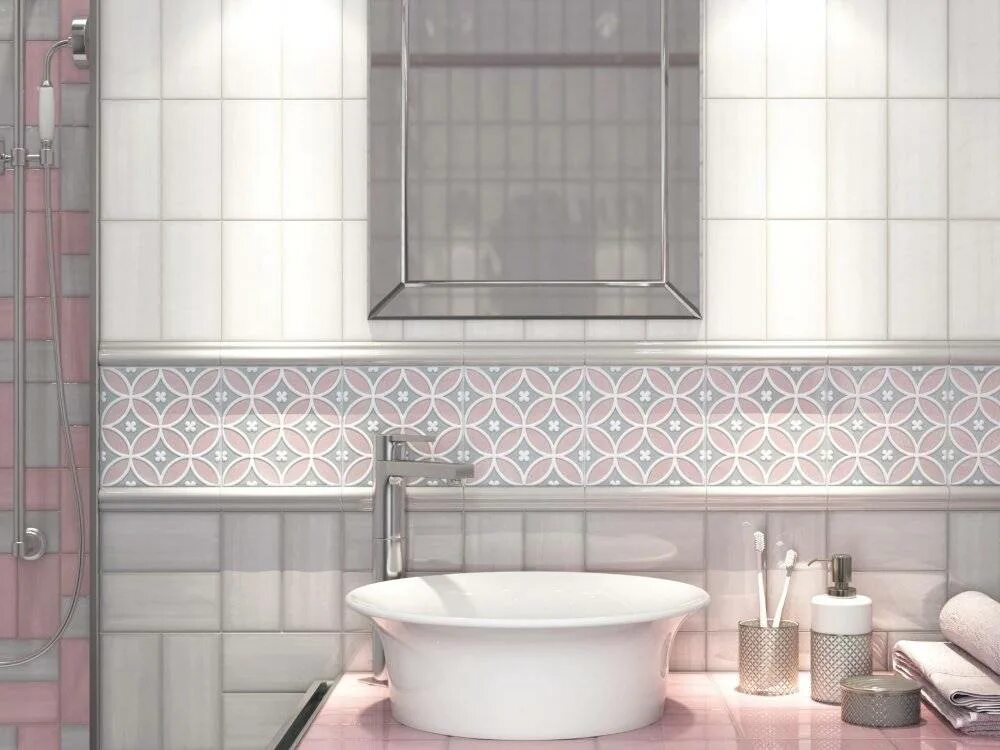 Плитка керама фото Керамическая плитка Kerama Marazzi Мурано 16031 розовый 15x7.4 - купить за 1824 