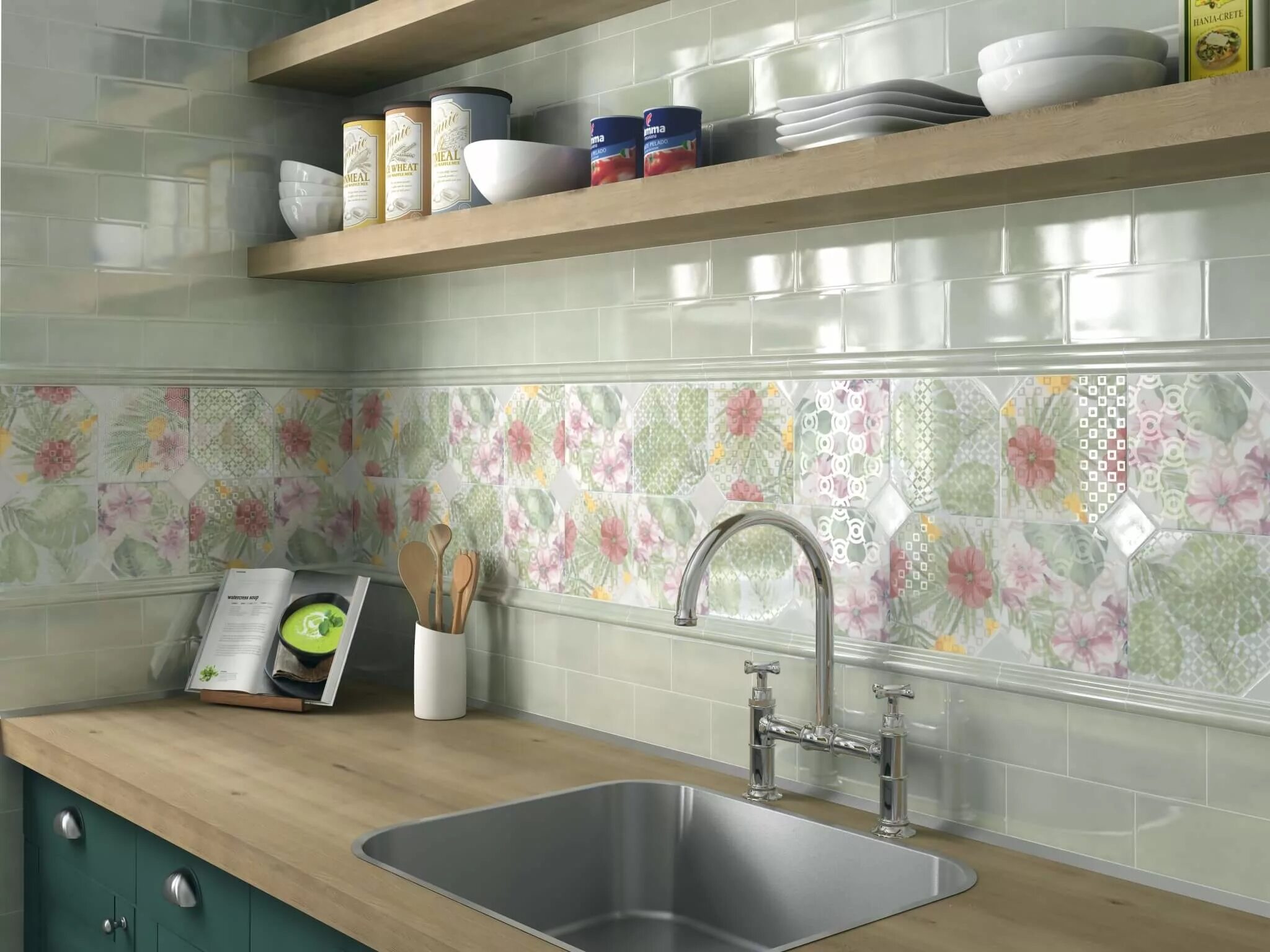 Плитка керама марацци интерьер кухни Декор Kerama Marazzi Мируар 15х15 HGD\A226\18006 купить в Симферополе, Крыму по 
