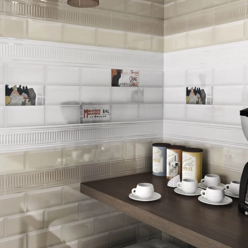Плитка керама марацци в интерьере кухни Коллекция плитки Kerama Marazzi Бланше - купить в Москве по цене 1 257 руб. в ин