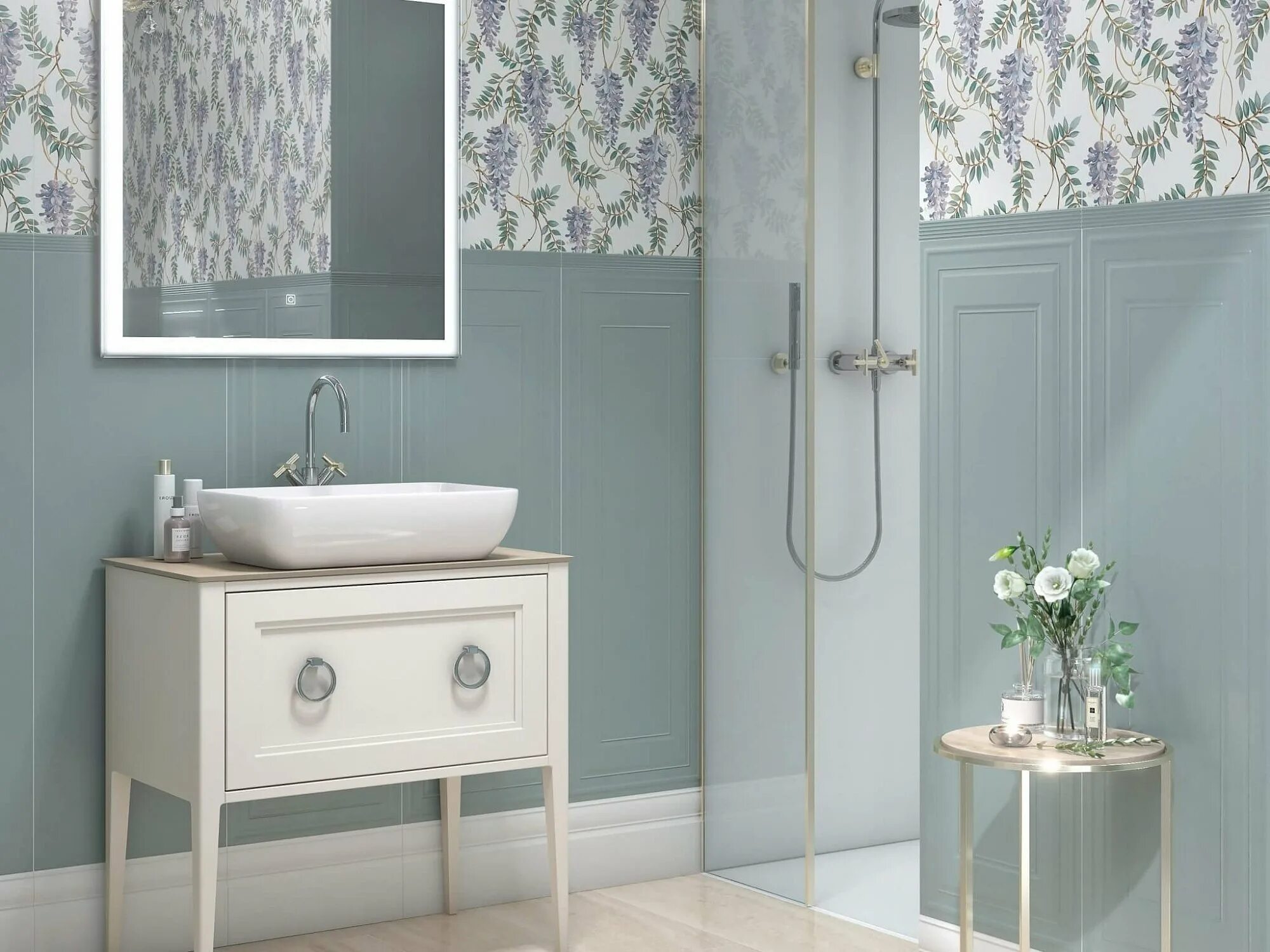 Плитка kerama marazzi фото Керамическая плитка Kerama Marazzi Плитка Монфорте белый блестящий обрезной 40х1