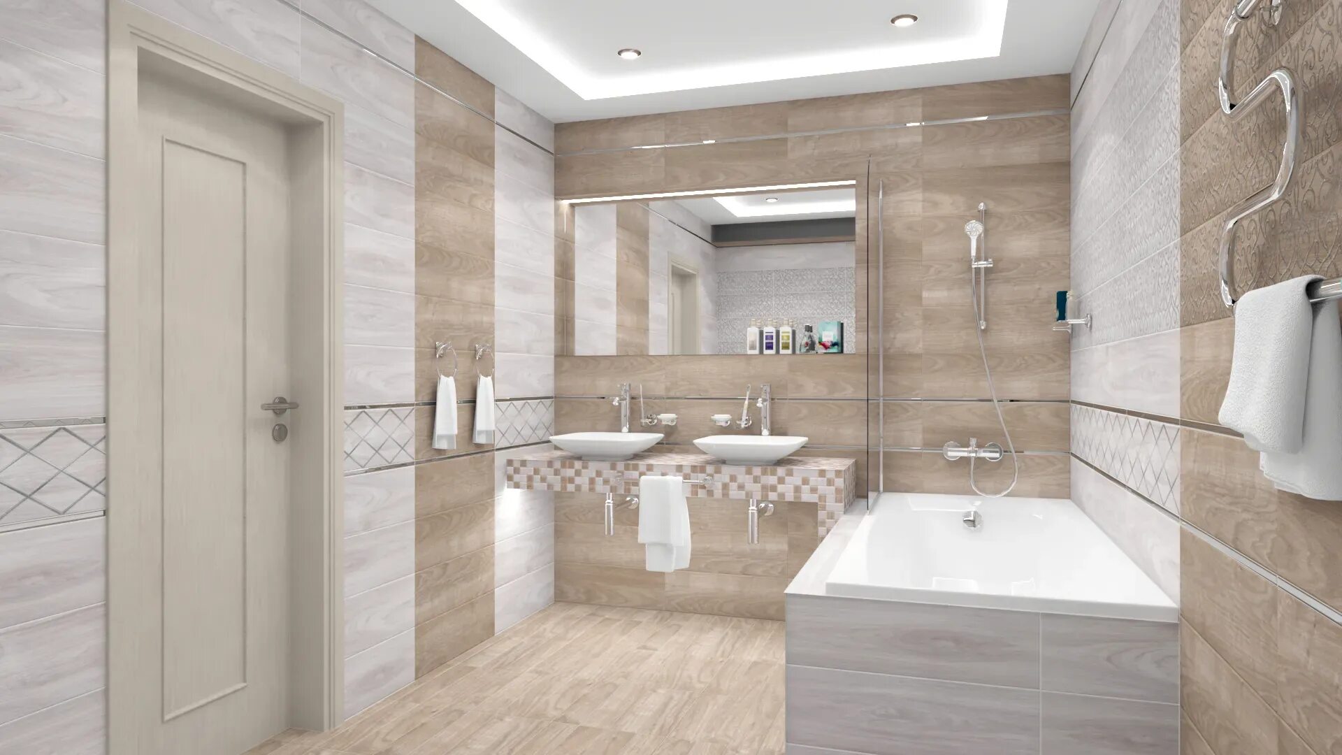 Плитка керамическая фото Декор Laparet Envy Blast серый 20x60 матовый 17-03-06-1191-0 Керамика России
