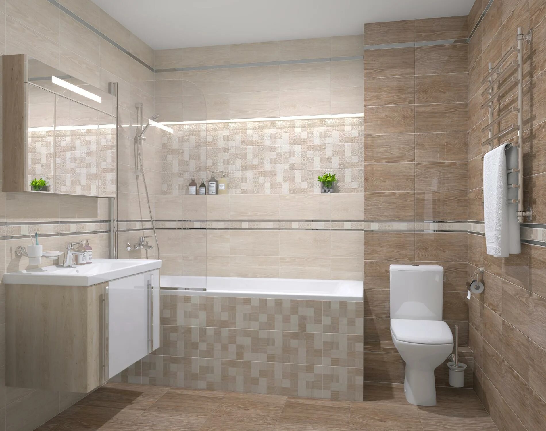Плитка керамическая настенная фото Керамическая плитка настенная Ceramica Classic Platan тёмно-бежевый 08-01-11-428